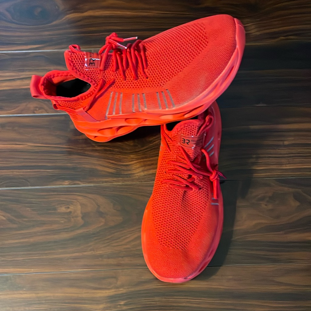 OffBrand Mens Red Athletic Shoes Size 43 Eu Or Size 10 Us